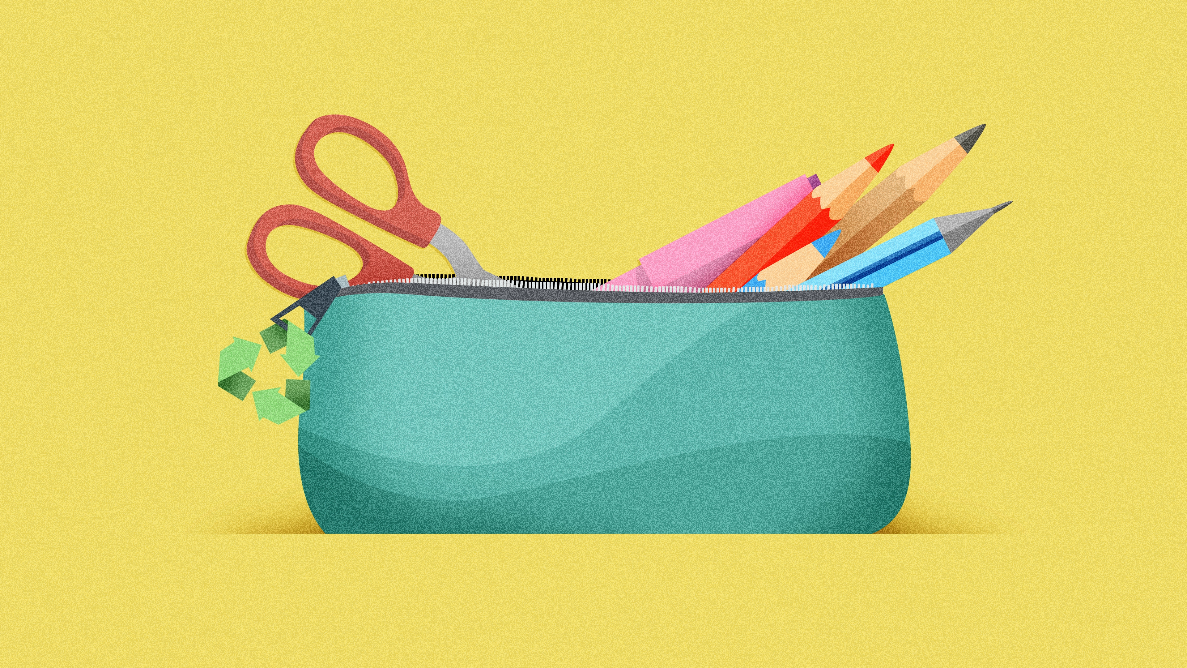 Reutilizar material escolar para una vuelta al cole más sostenible